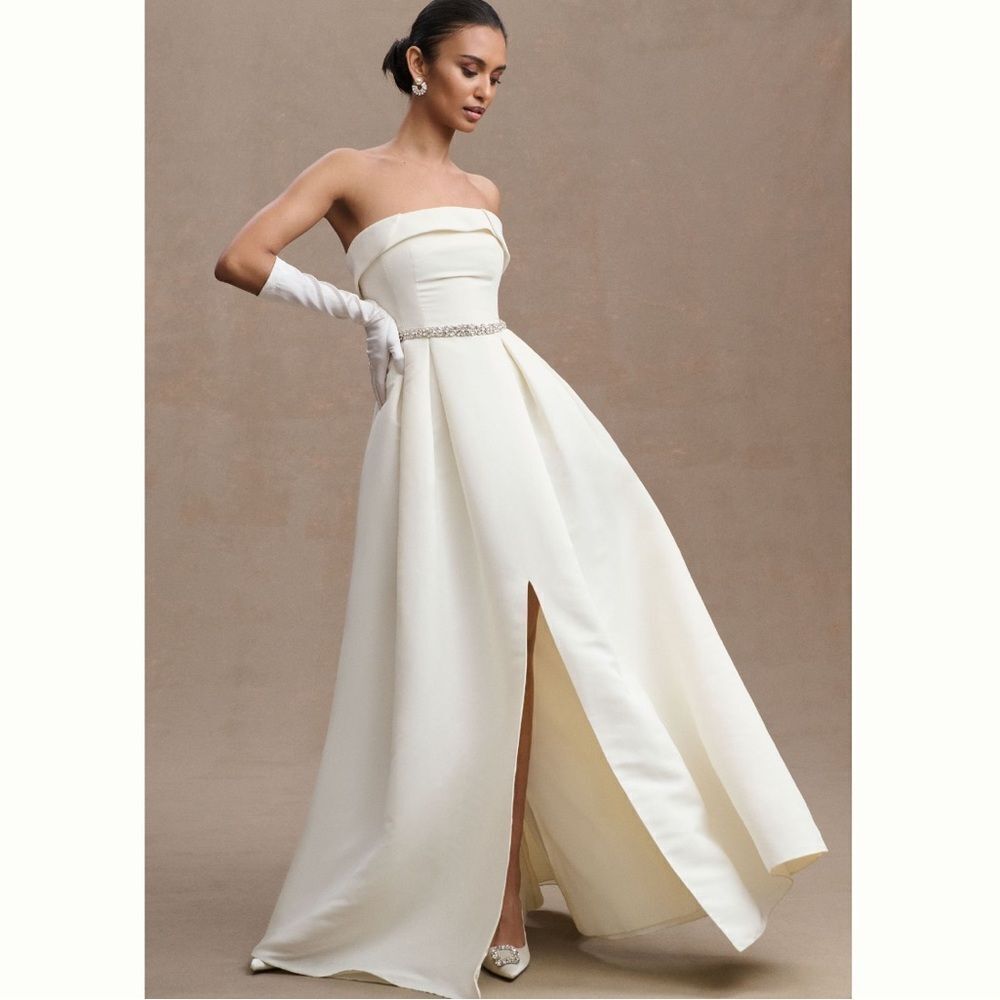 Anthropologie Sachin & Babi Brielle Strapless Embellished A-Line Gown/ s… - Picture 4 of 15